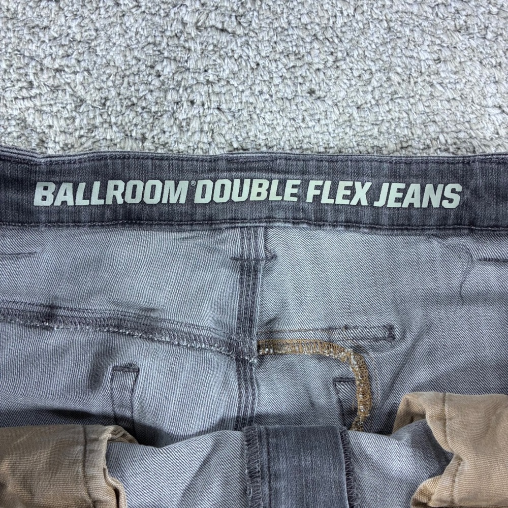 Duluth Trading Ballroom Double Flex Jeans Mens 38x34 Grey Standard Fit Stretch - Picture 6 of 10